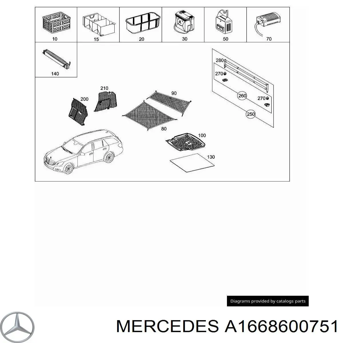  Mercedes A1668600751 цена, от 52.78 USD