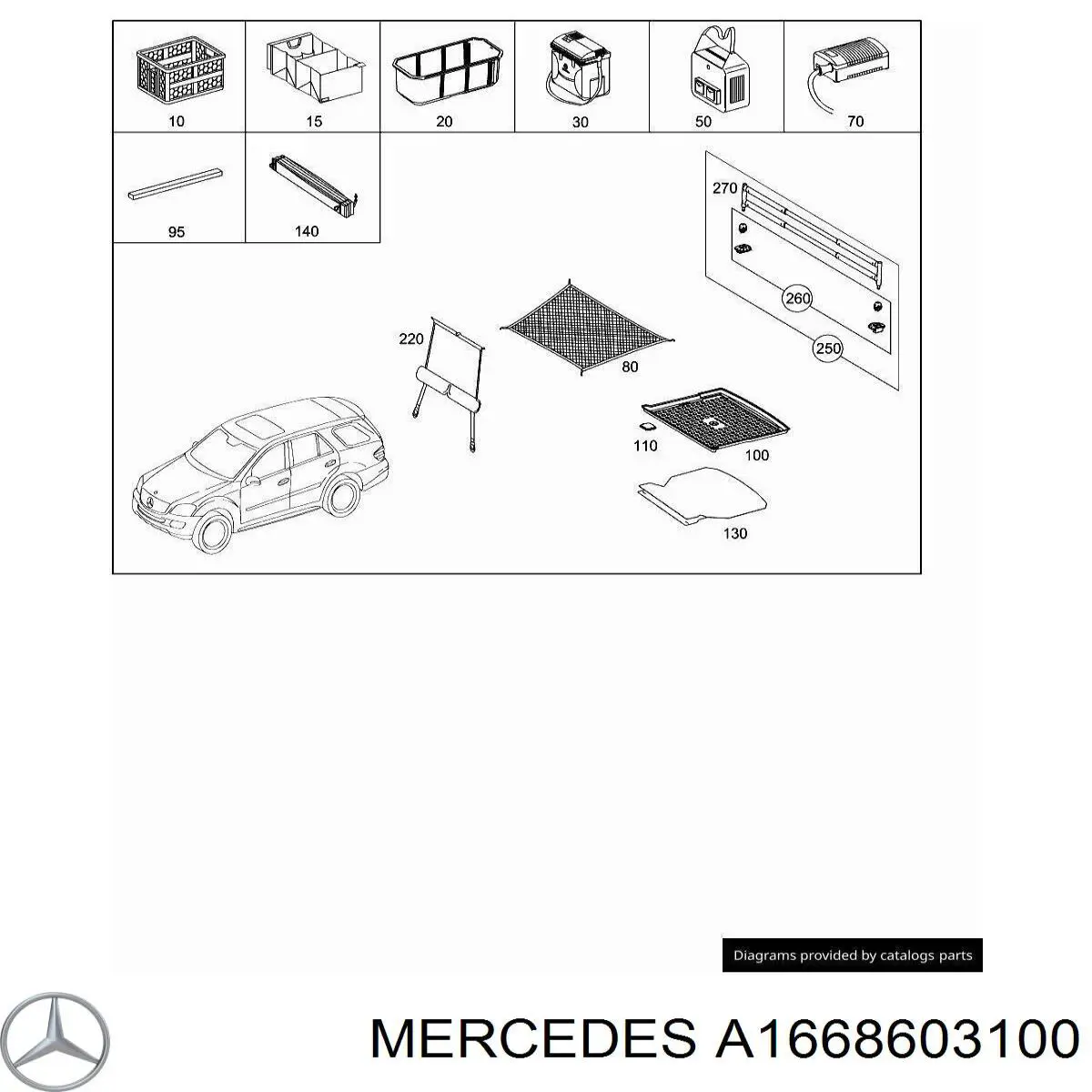 A1668603100 Mercedes 