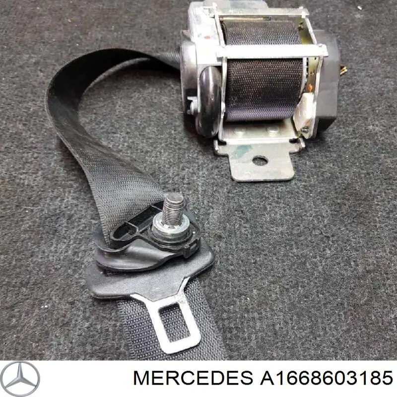 Ремень безопасности задний левый Mercedes A16686031859C94 цена, от 96.11 USD