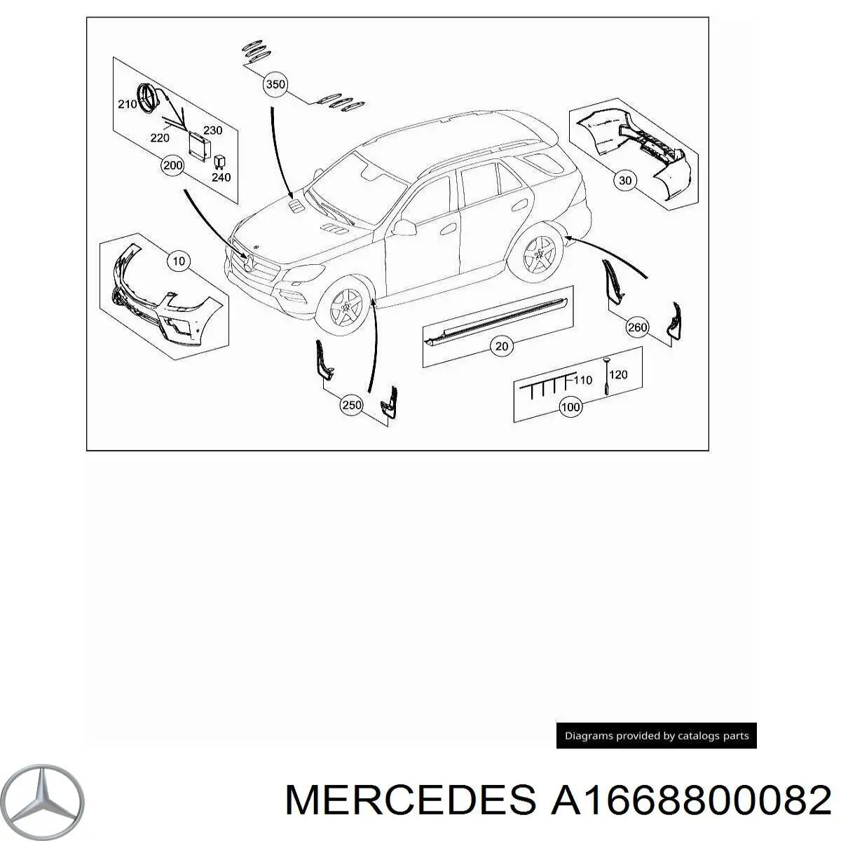  A1668800082 Mercedes