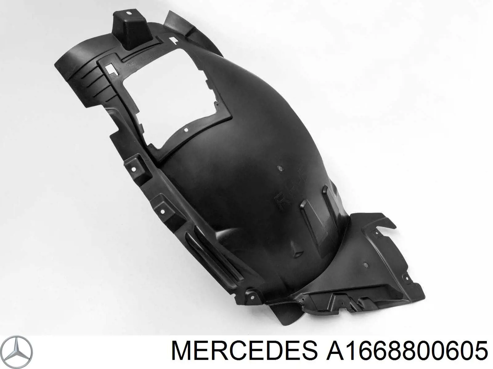 Подкрылок крыла переднего правый передний A1668800605 Mercedes