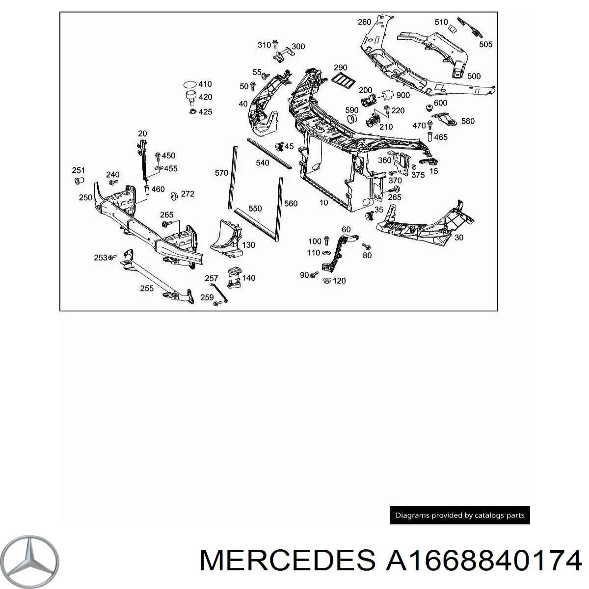Купить A1668840174 Mercedes 