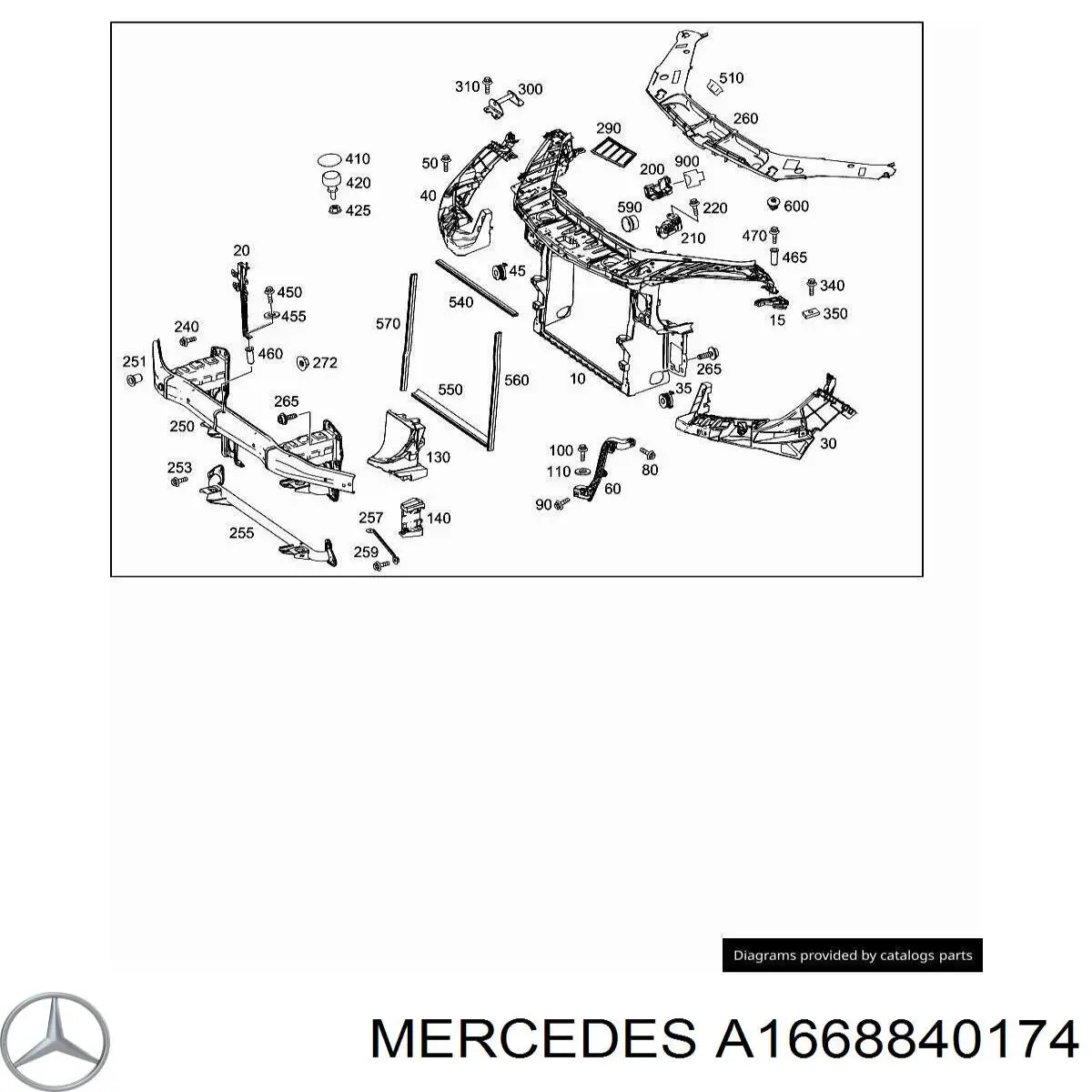  Mercedes A1668840174 цена, от 46.07 USD