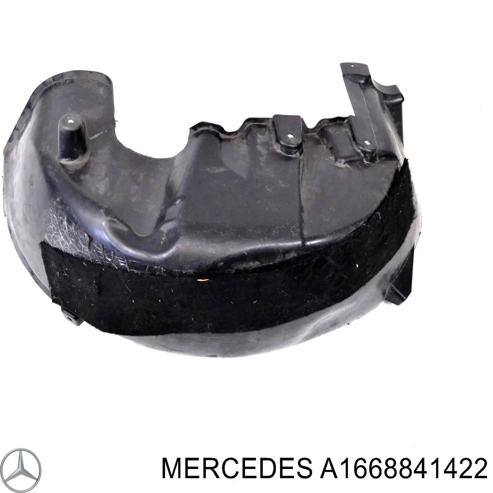 Guarda-barras do pára-lama traseiro direito para Mercedes ML/GLE (W166)