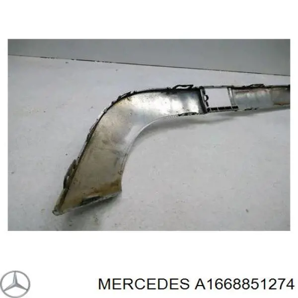 Молдинг бампера заднего A1668851274 Mercedes