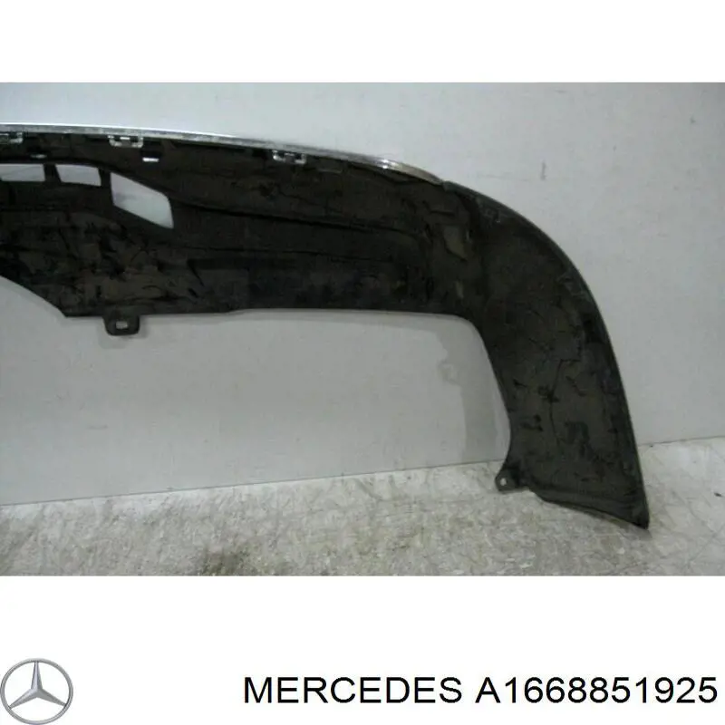 Parachoques trasero, parte inferior A1668851925 Mercedes