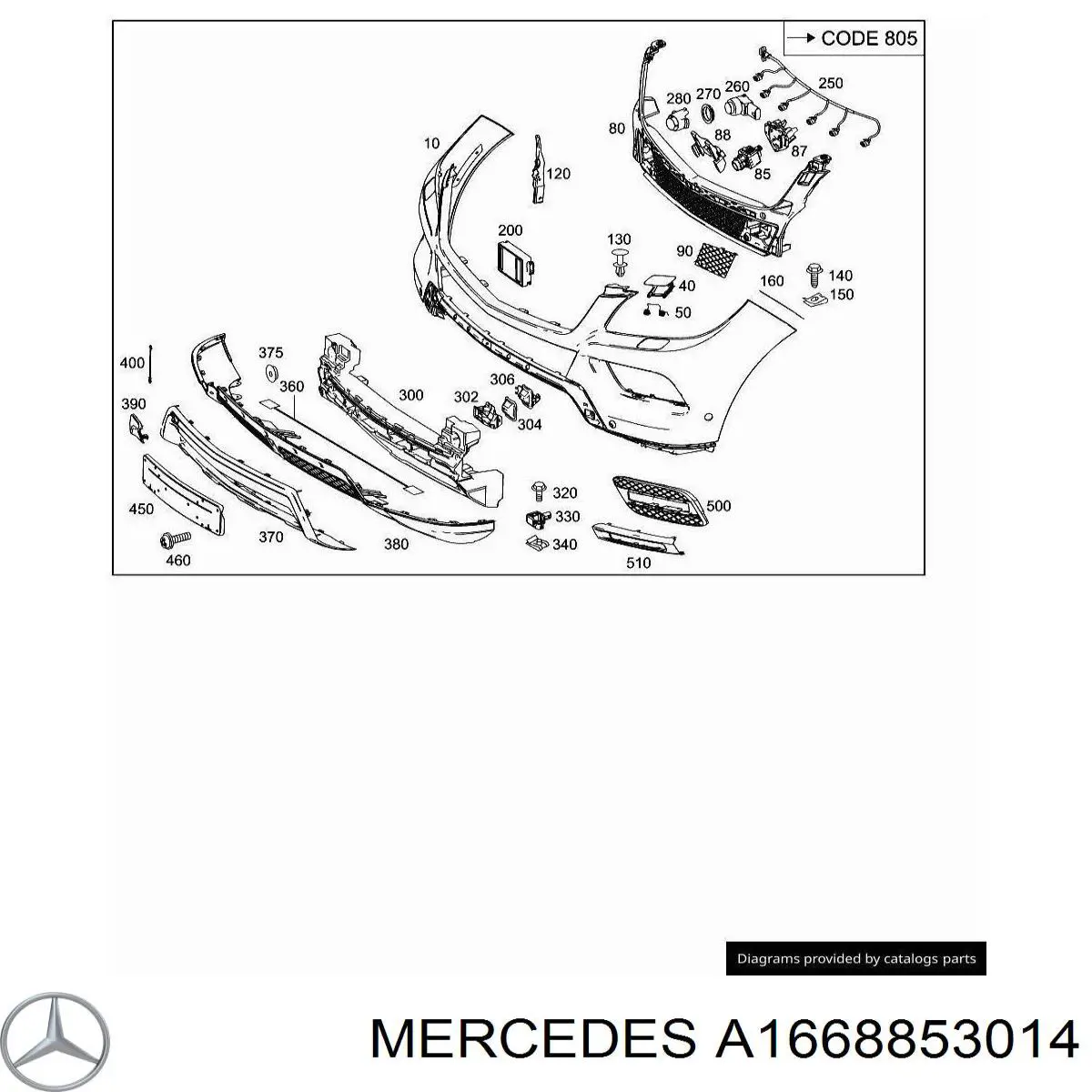 A1668853014 Mercedes 