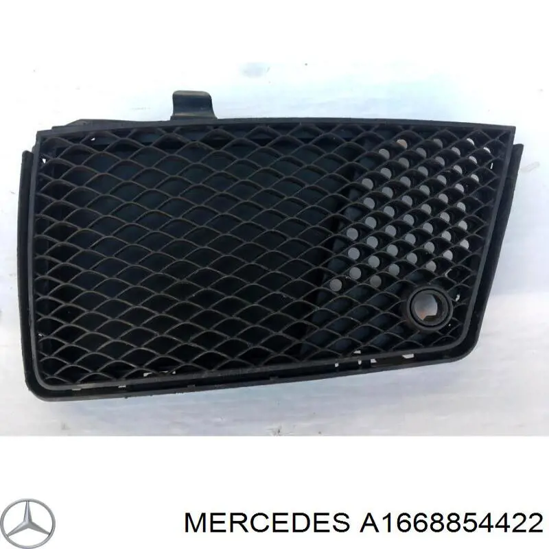 1668854422 Mercedes заглушка (решетка противотуманных фар бампера переднего правая)