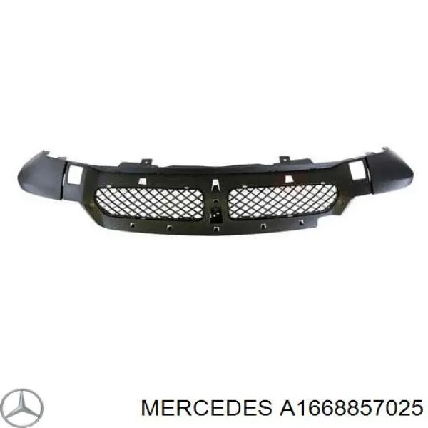 Нижняя накладка на передний бампер на Mercedes ML/GLE (W166)