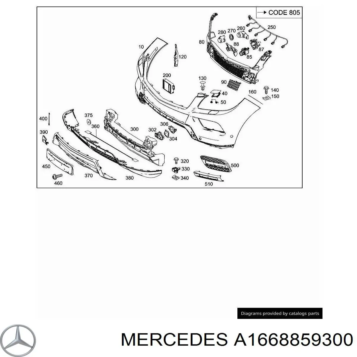 A1668859300 Mercedes 