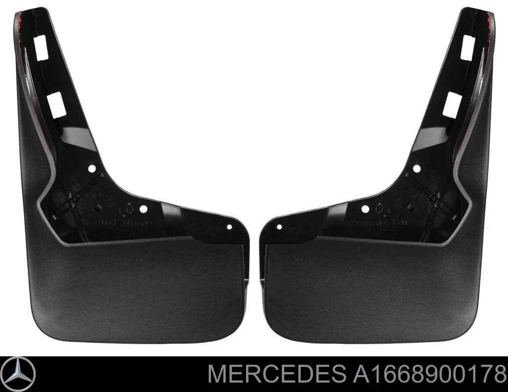 Брызговики передние, комплект MERCEDES A1668900178