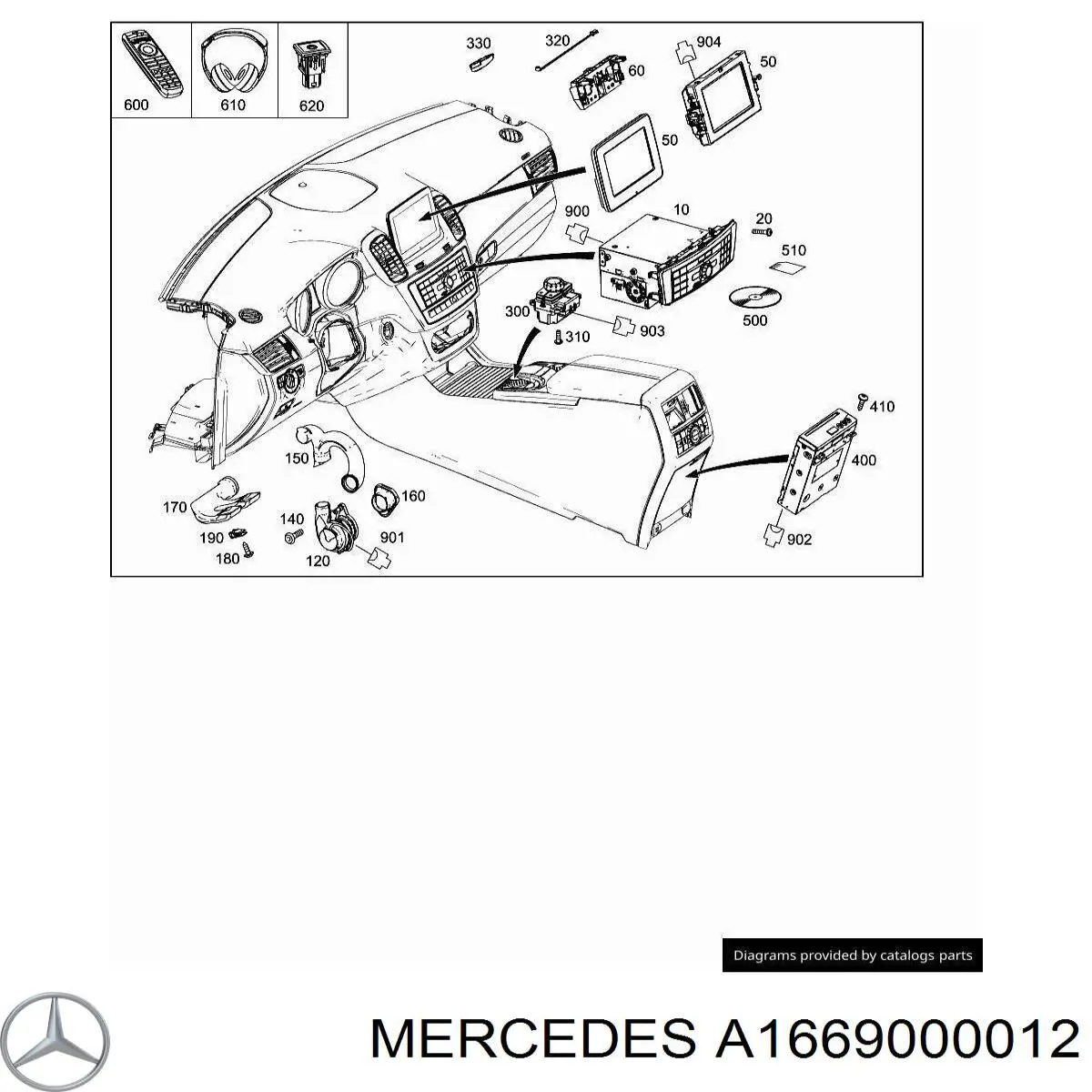  A1669000012 Mercedes