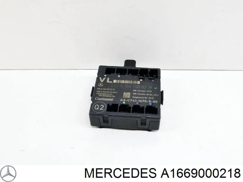 A166900021880 Mercedes módulo de conforto da porta dianteira