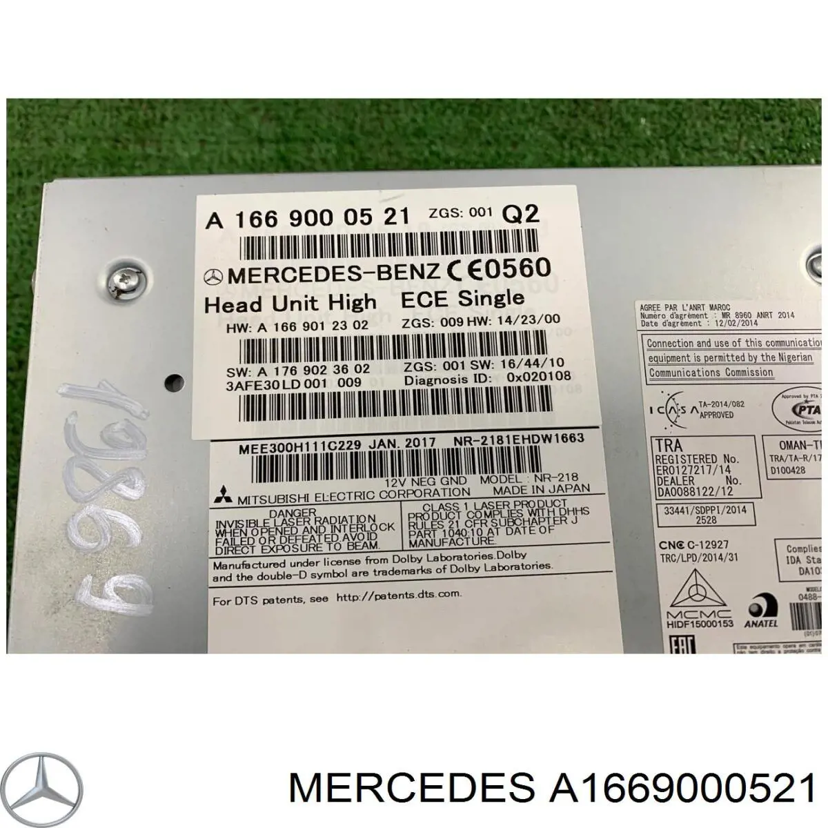 A1669000521 Mercedes 