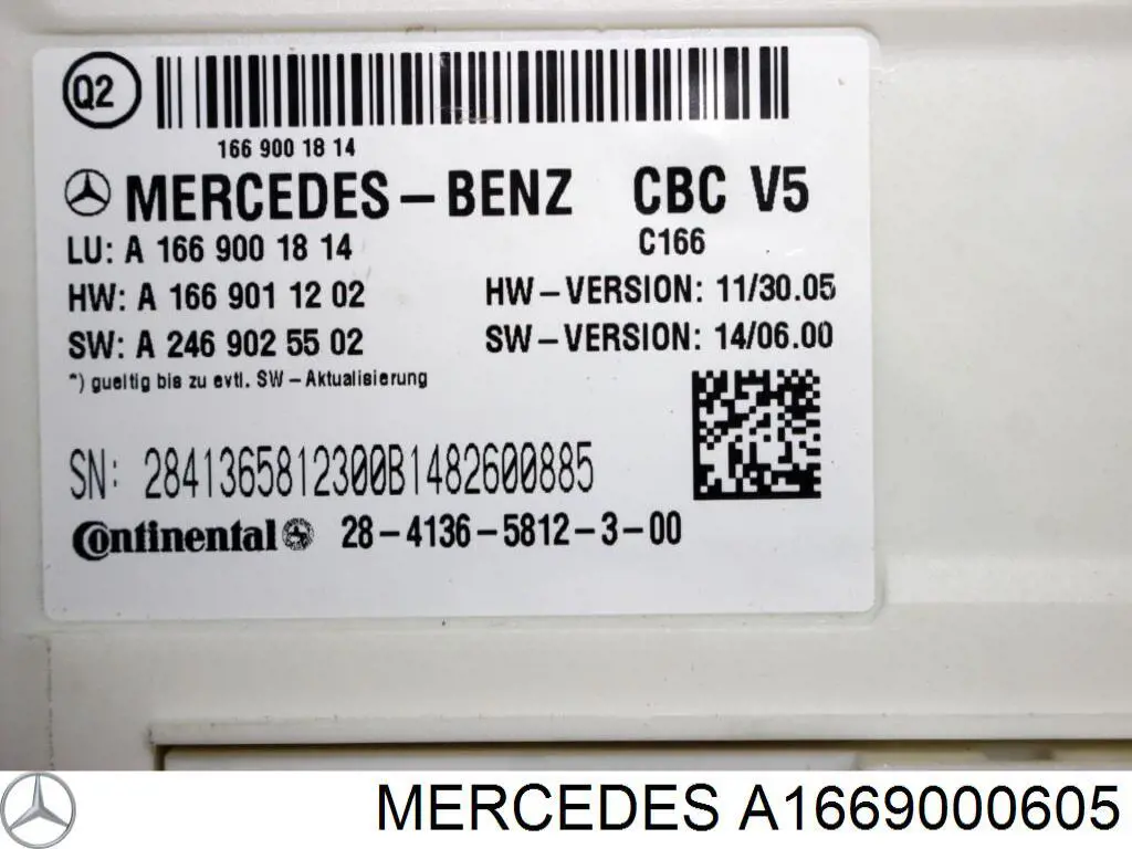  A1669000605 Mercedes