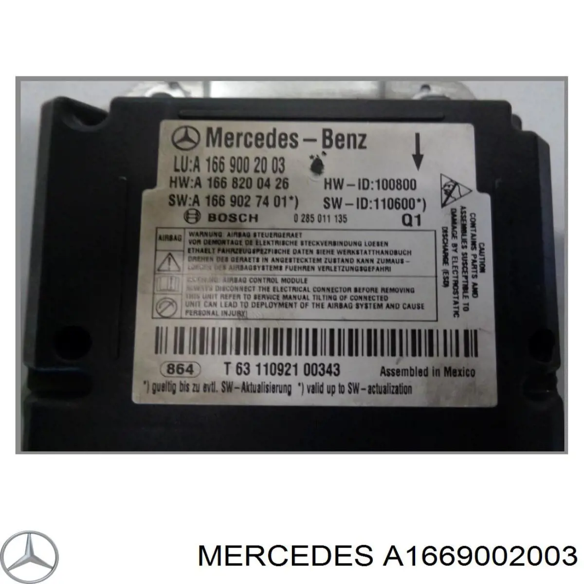  Mercedes A1669002003 цена, от 91.21 USD