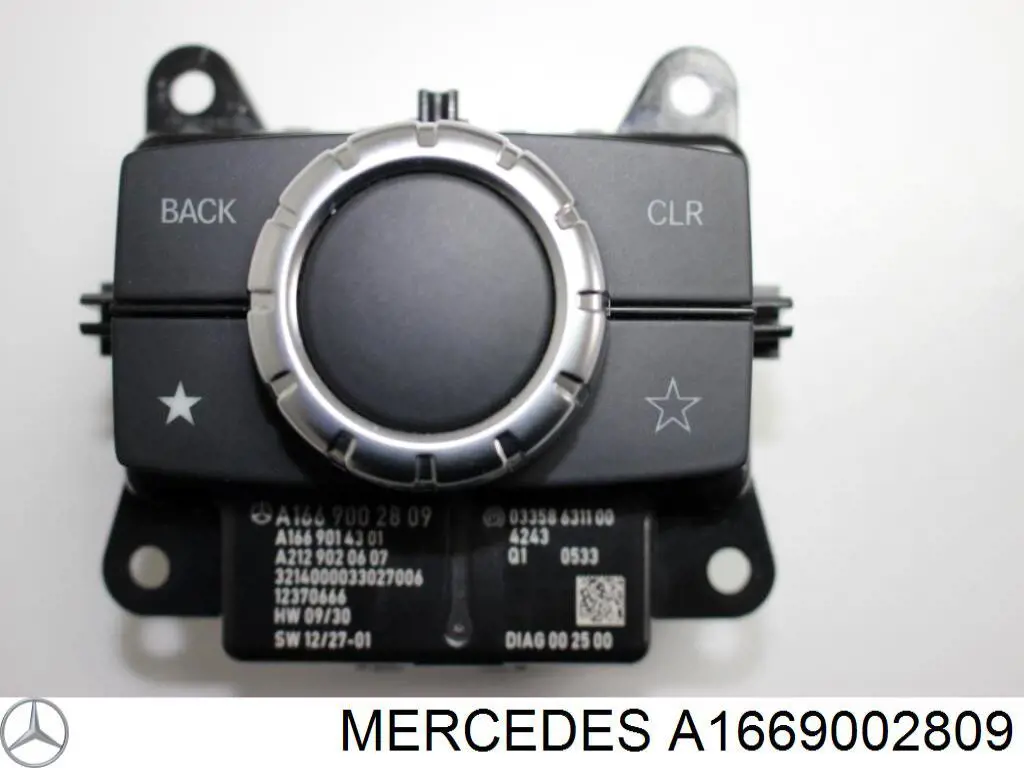 Многофункциональный джойстик управления на Mercedes ML/GLE (W166)