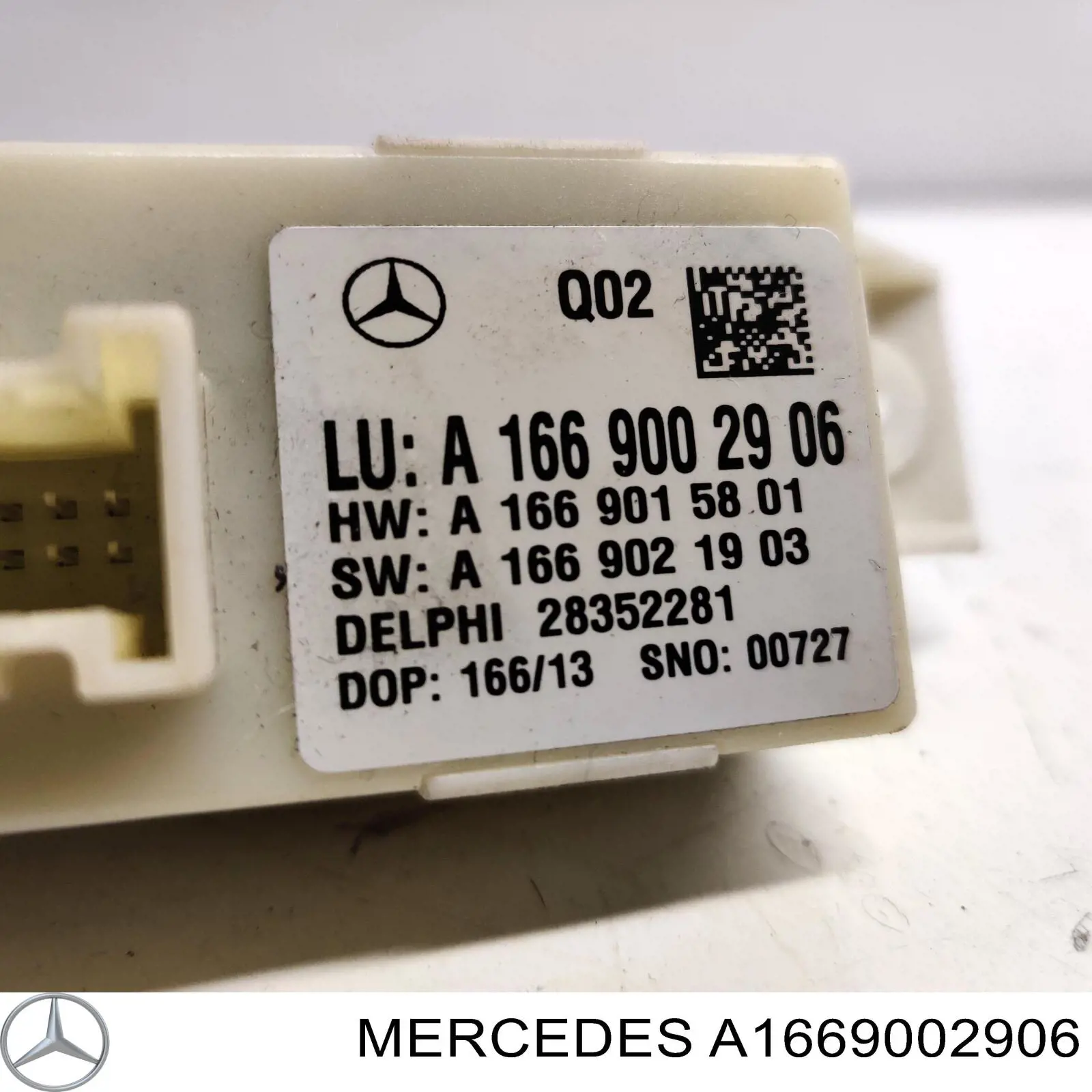A166900330980 Mercedes módulo de direção (centralina eletrônica das luzes)