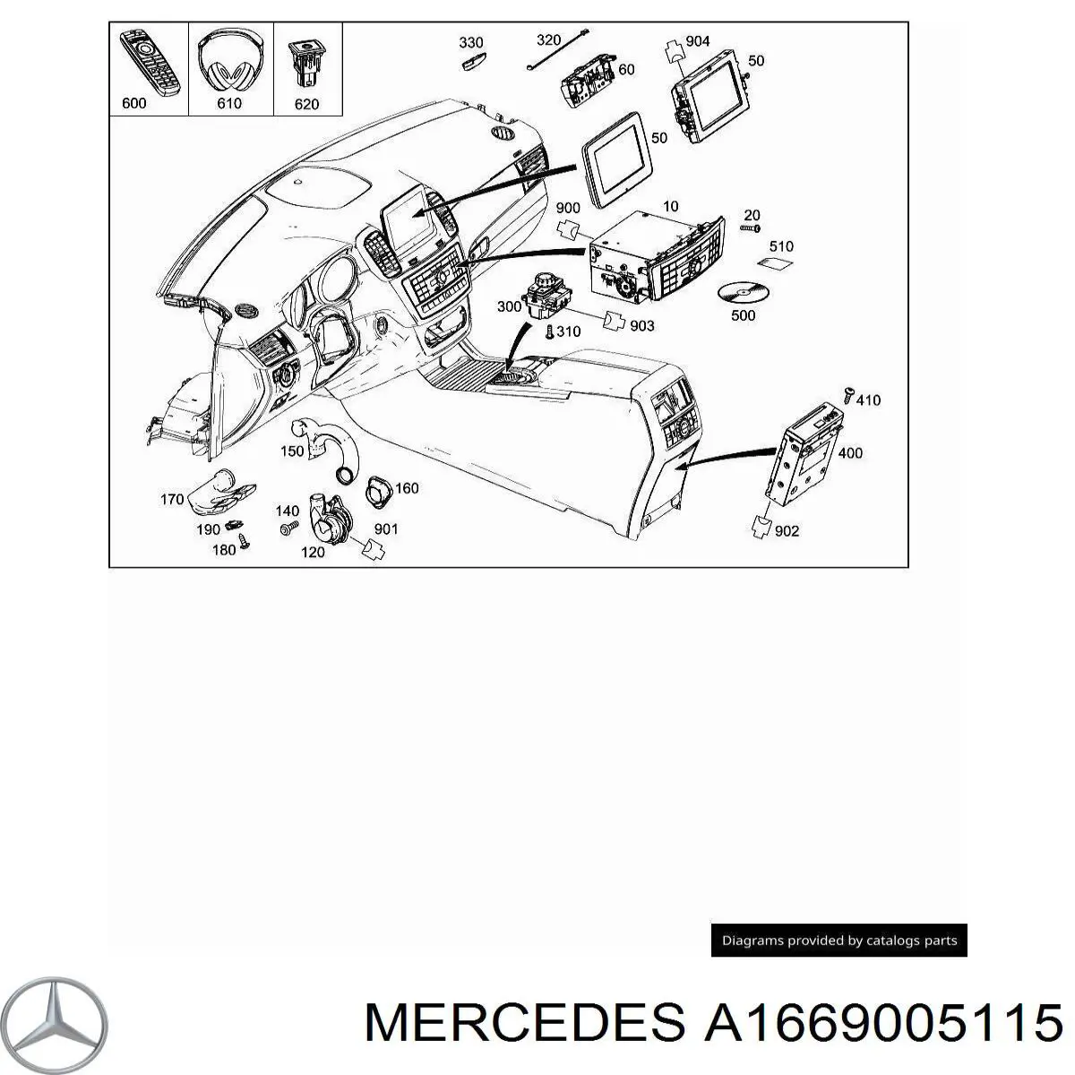 Купить A1669005115 Mercedes 