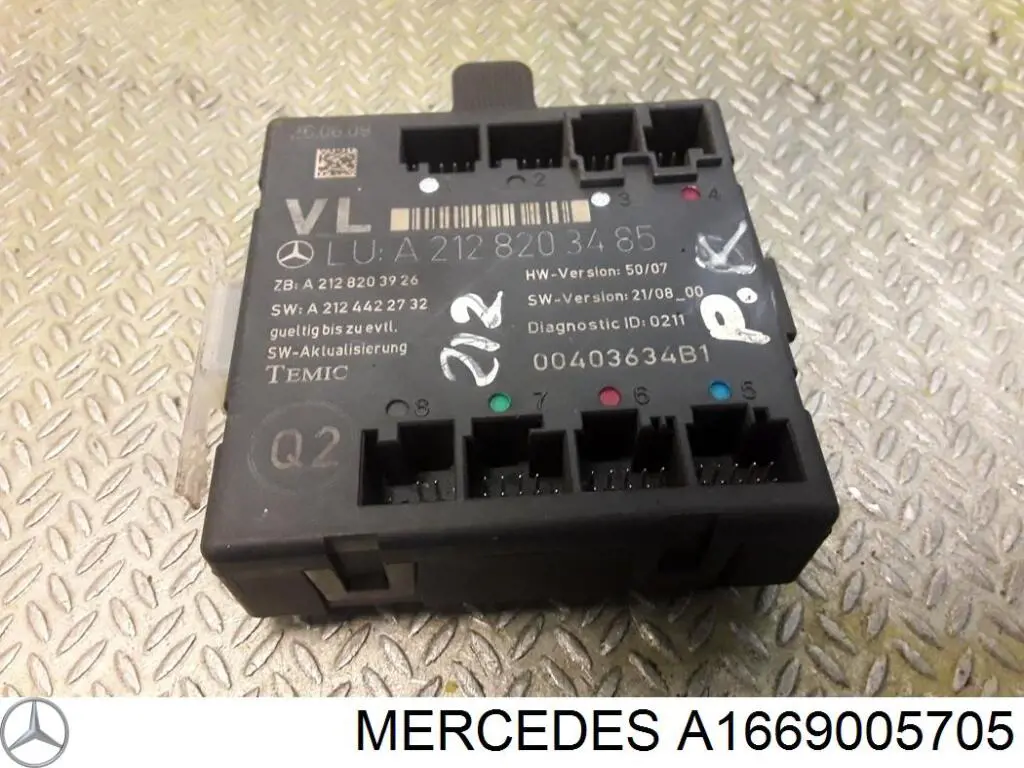 A1669005705 Mercedes Блок комфорта задней двери