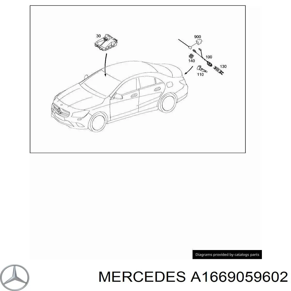 Камера системы обеспечения видимости Mercedes A1669059602 цена, от 259.72 USD