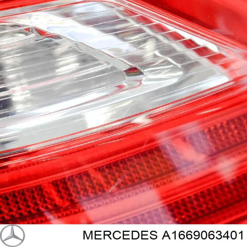 Задний фонарь 1669063401 Mercedes