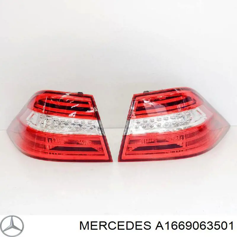 A1669063501 Mercedes lanterna traseira esquerda