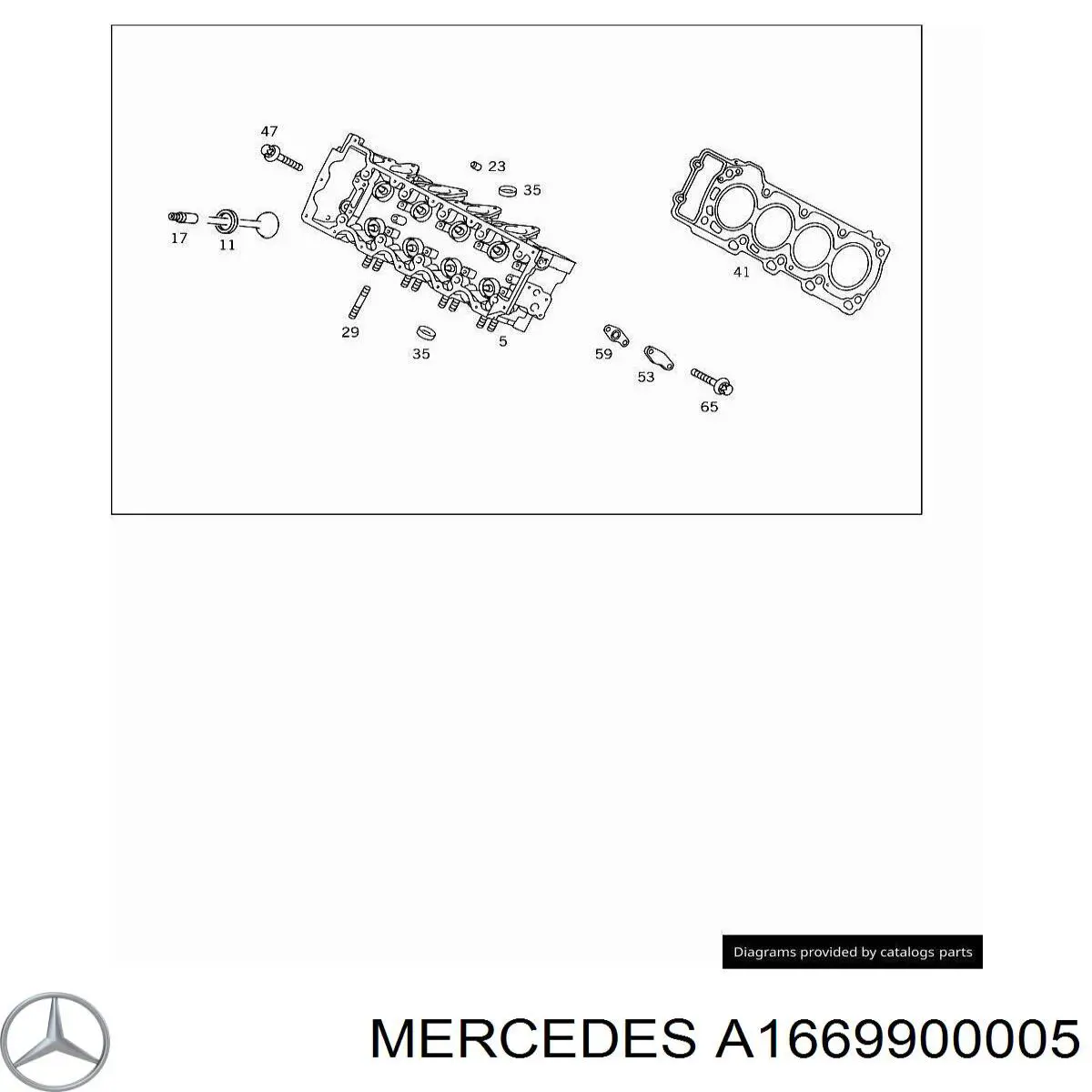 Шпилька выпускного коллектора A1669900005 Mercedes