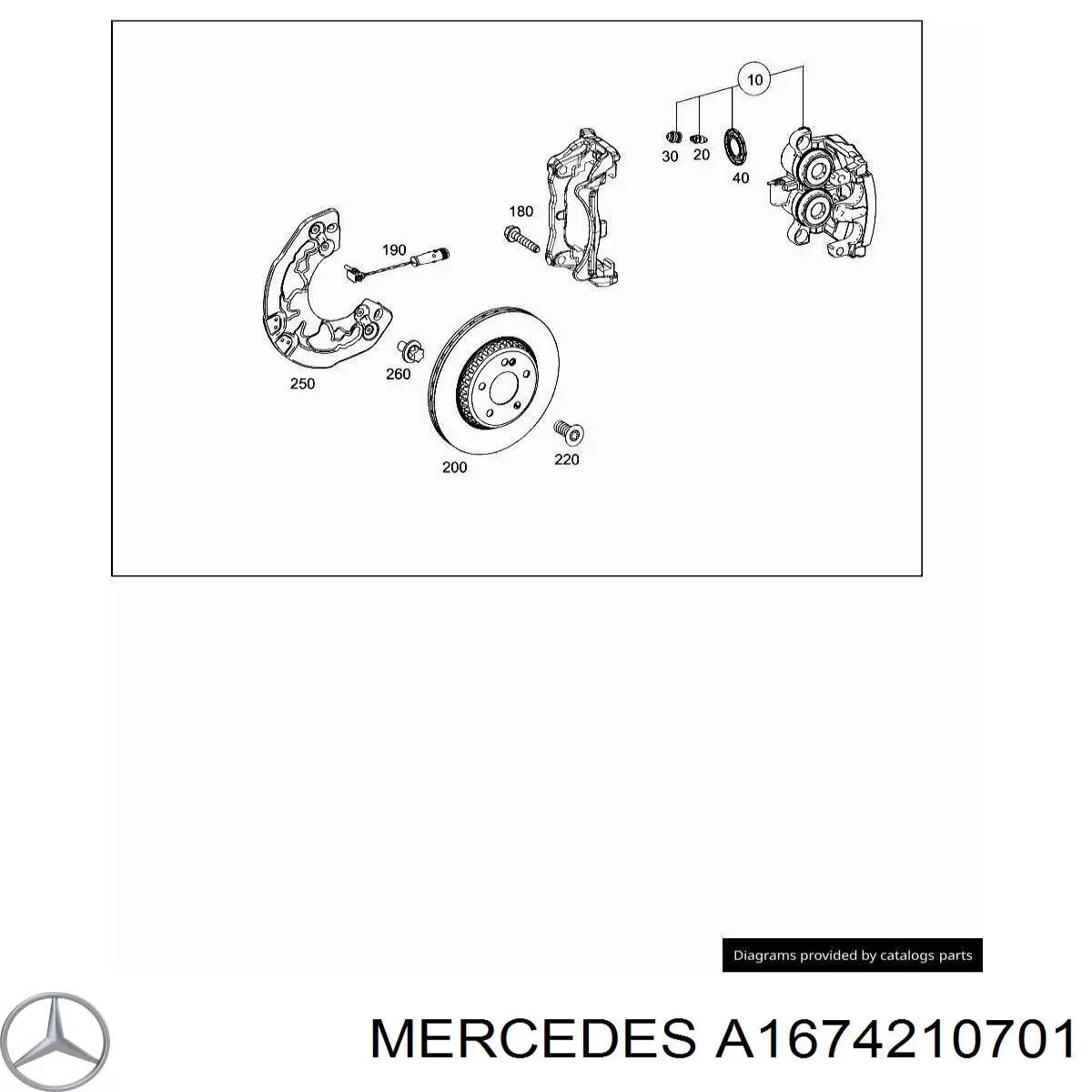 Disco do freio dianteiro para Mercedes ML/GLE (W167)