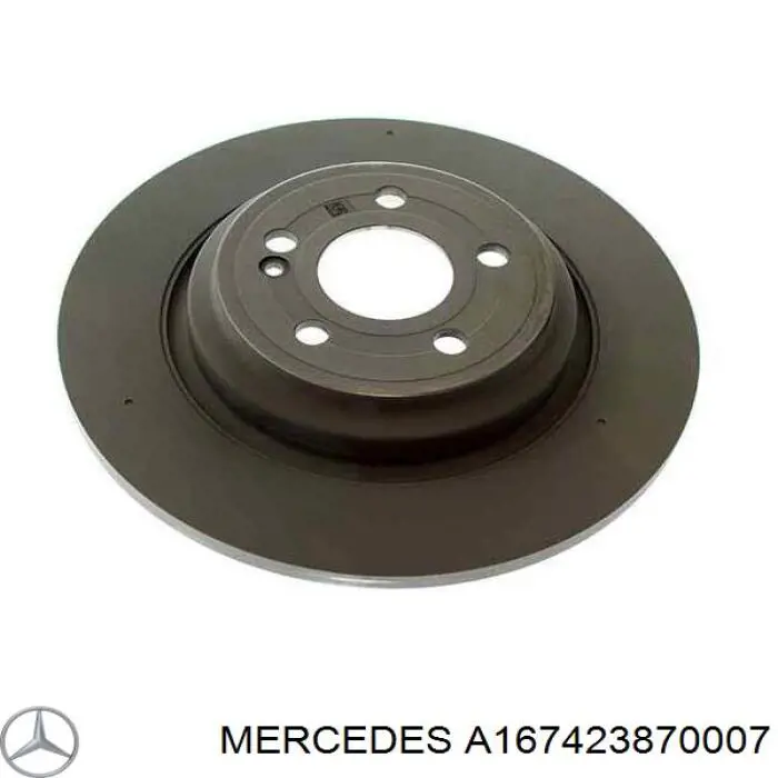 167423870007 Mercedes disco do freio traseiro