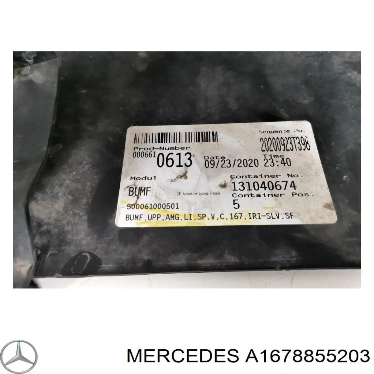 Передний бампер A1678855203 Mercedes