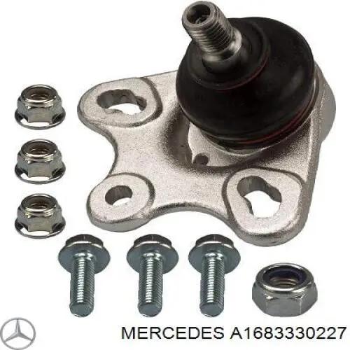 Шаровая опора, нижняя Mercedes A1683330227 цена, от 15.63 USD