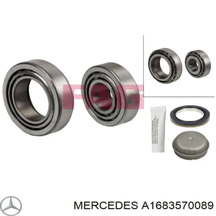 A1683570089 Mercedes tampão de cubo