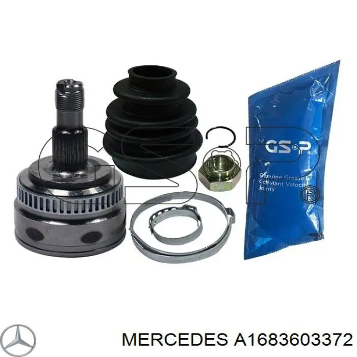 A1683603372 Mercedes semieixo (acionador dianteiro direito)