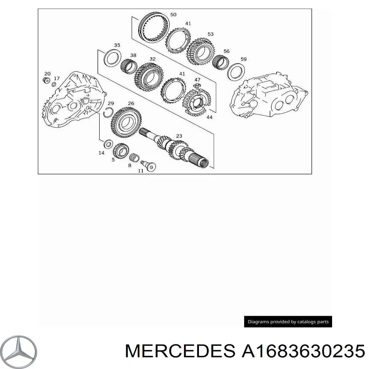 A1683630235 Mercedes Синхронизатор 1/2-й передачи