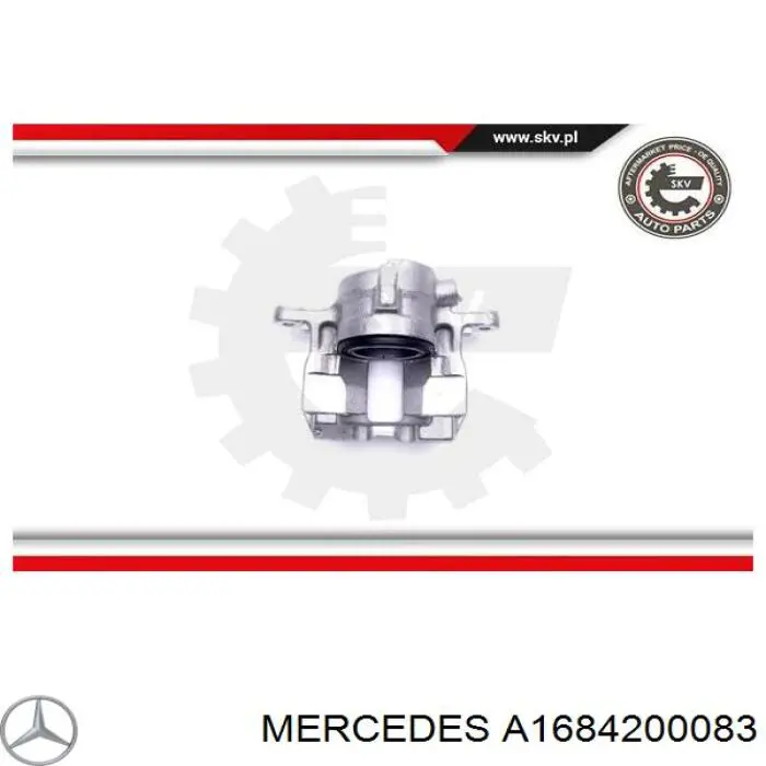 Купить A1684200083 Mercedes Суппорт тормозной передний левый