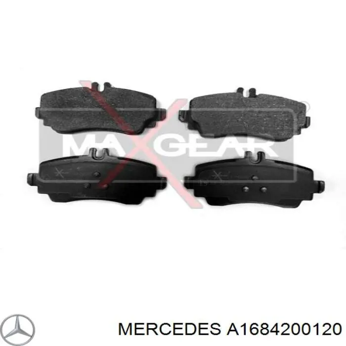 Передние тормозные колодки A1684200120 Mercedes