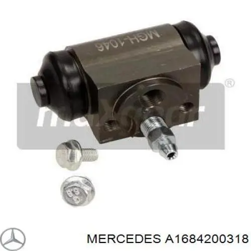 Рабочий тормозной цилиндр Mercedes A1684200318 цена, от 11.76 USD
