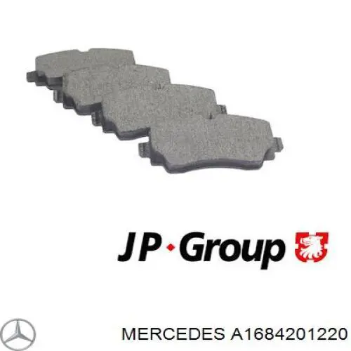 Передние тормозные колодки A1684201220 Mercedes