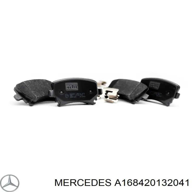 Передние тормозные колодки A168420132041 Mercedes