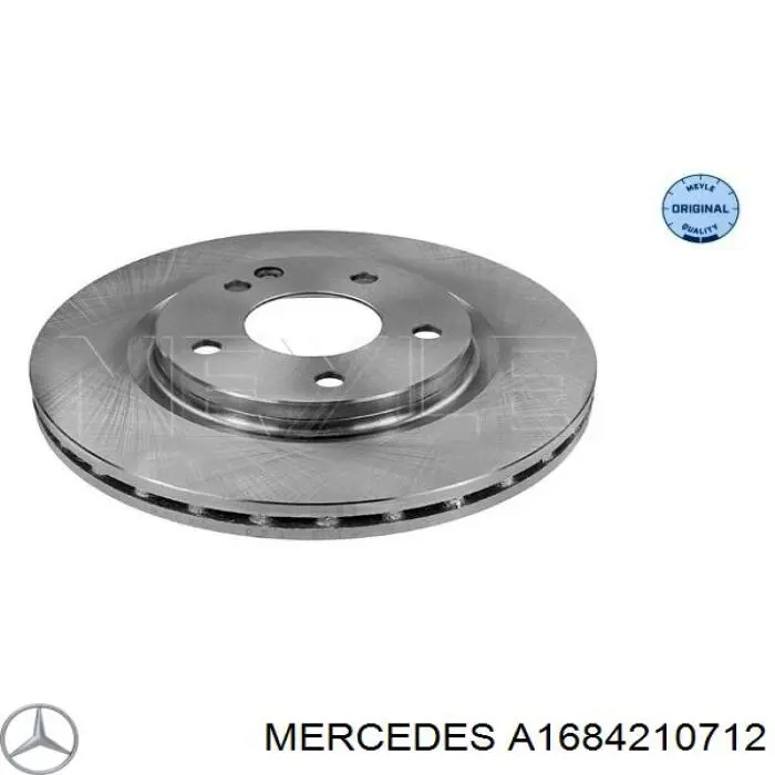 Передние тормозные диски A1684210712 Mercedes