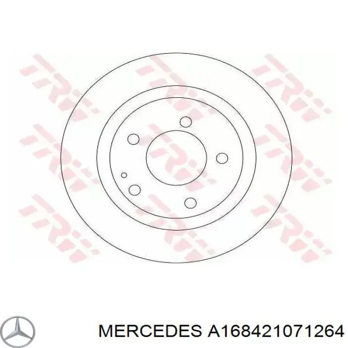 A168421071264 Mercedes Диск тормозной передний