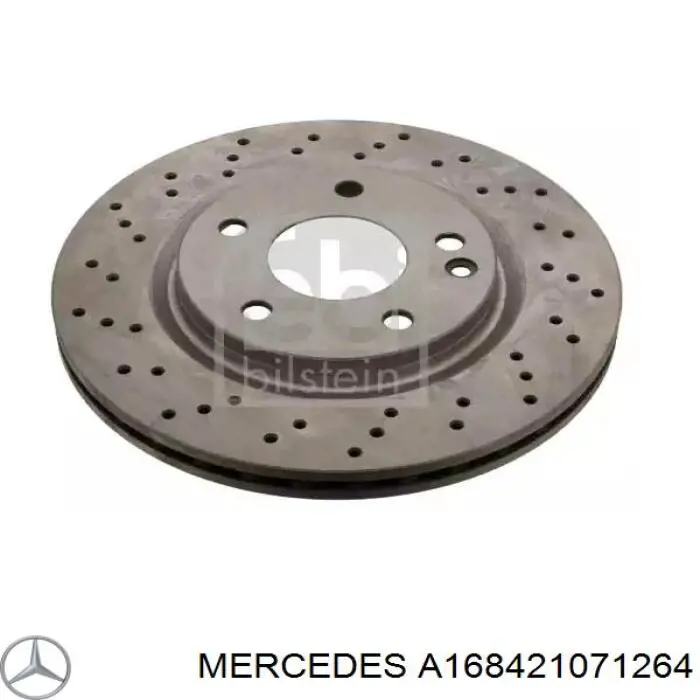 Передние тормозные диски A168421071264 Mercedes