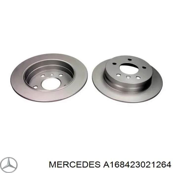 Тормозные диски A168423021264 Mercedes