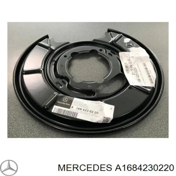 Proteção direita do freio de disco traseiro para Mercedes A (W168)