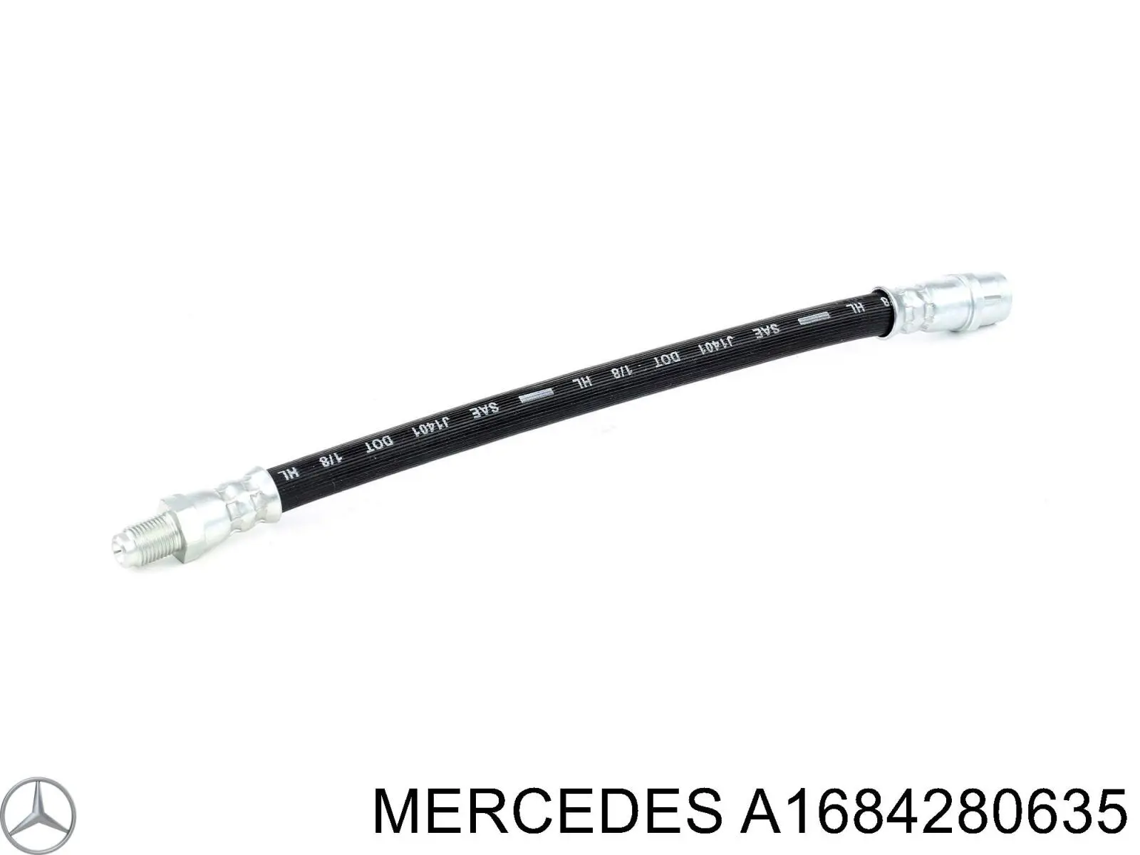 A1684280635 Mercedes шланг тормозной задний