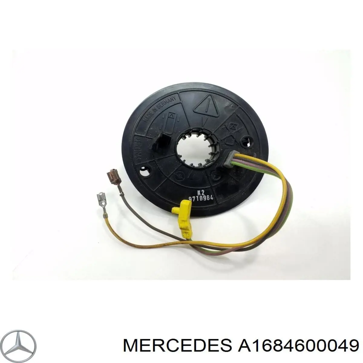 A1684600049 Mercedes anel airbag de contato, cabo plano do volante