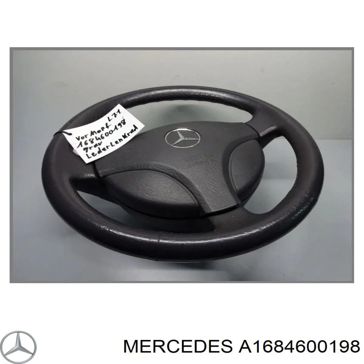 A1684600198 Mercedes cinto de segurança (airbag de condutor)