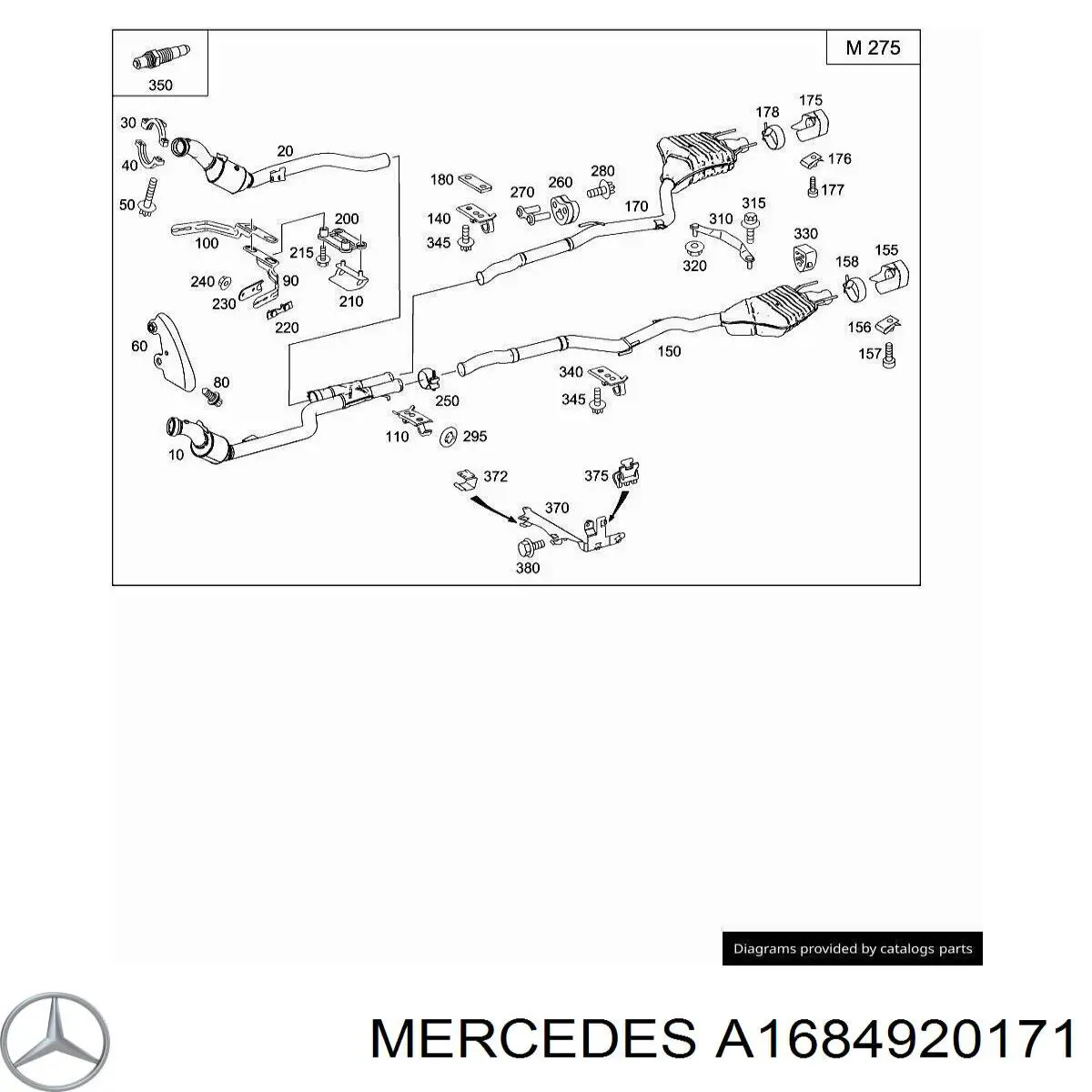  Mercedes A1684920171 цена, от 6.66 USD