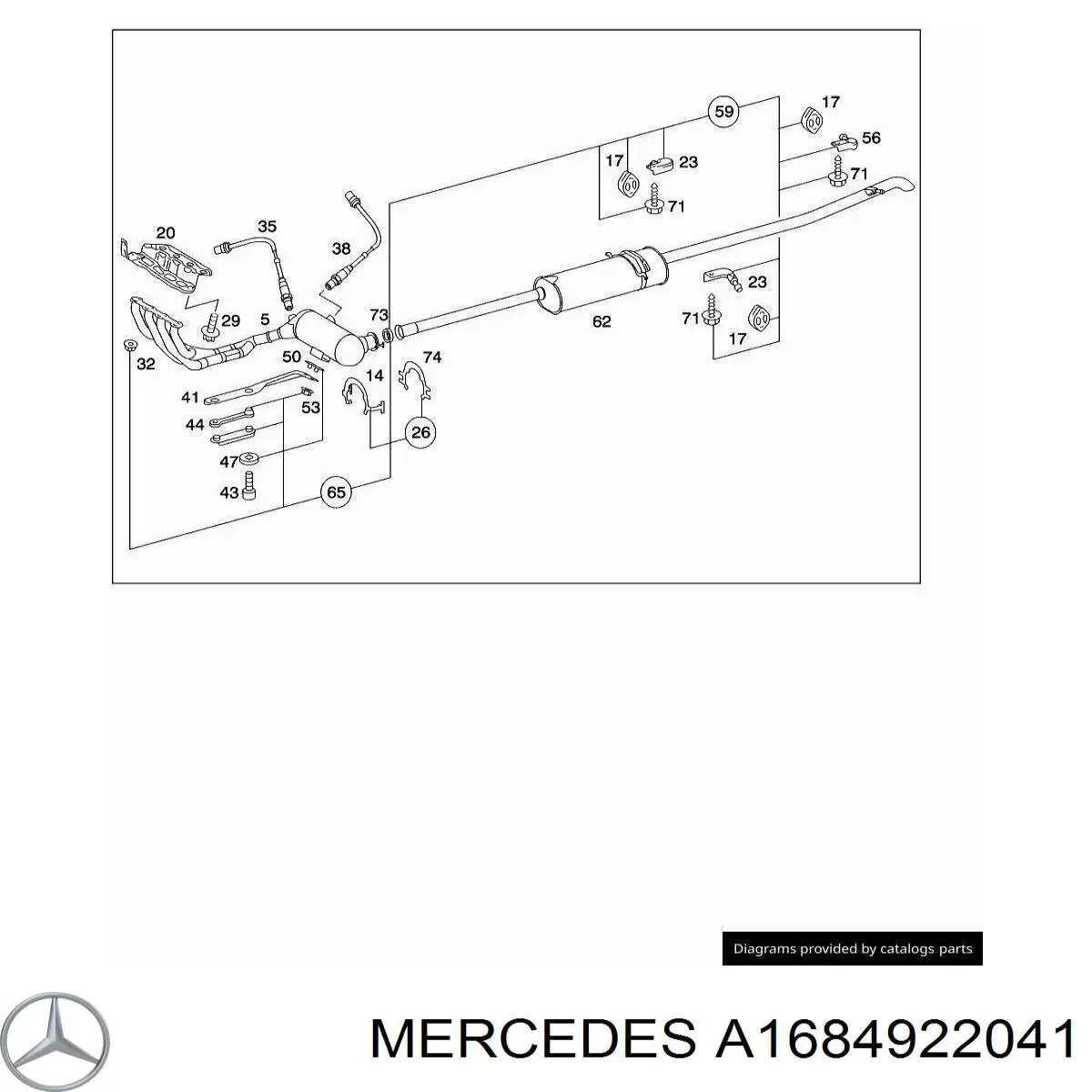  Mercedes A1684922041 цена, от 6.63 USD